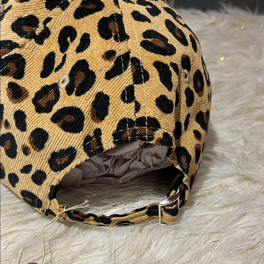 Leopard Print Baseball Cap‎